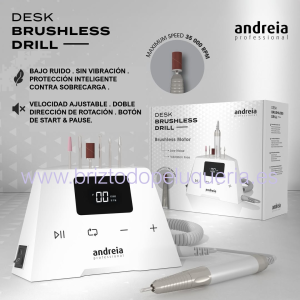 Torno Fresadora para uñas ANDREIA Profesional 35.000 Rpm Desk Brushless Drill