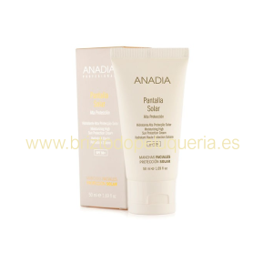 CREMA HIDRATANTE Pantalla Solar Alto Factor de Protección SPF 50+ PROFESIONAL ANADIA - 50 ml