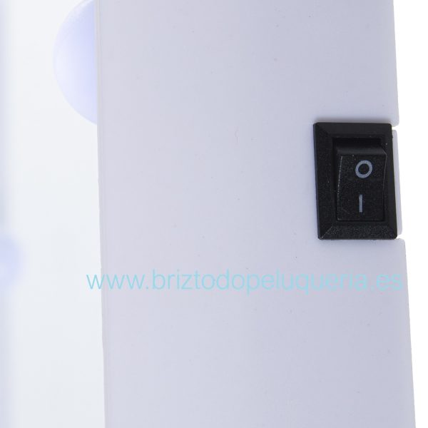 Espejo Acrilico con Iluminacion LED regulable A PILAS Blanco 31x4x31 cm E Camacho - Imagen 4