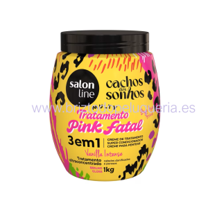 Crema de tratamiento para rizos de ensueño Multy Pink Fatal 3 en 1 Salon Line 1 kg