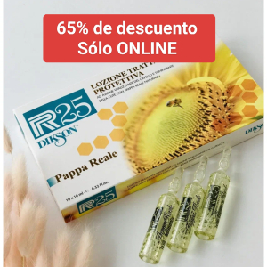 AMPOLLAS DE TRATAMIENTO TONIFICANTE CAPILAR R25 con Jalea Real DIKSON