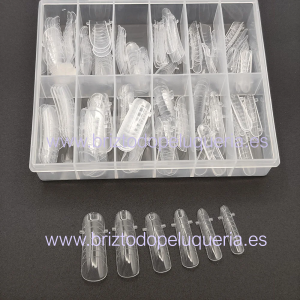 Moldes Dual Form Polyacrygel Molly Lac Tips para construcción 120uds surtidas