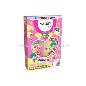 Kit infantil para rizos con champu y crema Vanilla Vibes Salon Line