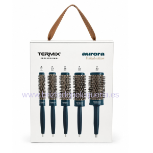 Pack CEPILLOS redondos TERMIX AURORA Edicion limitada de cepillos térmicos profesionales