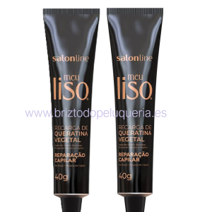 Recarga de QUERATINA VEGETAL Salon Line Meu Liso 2x40g