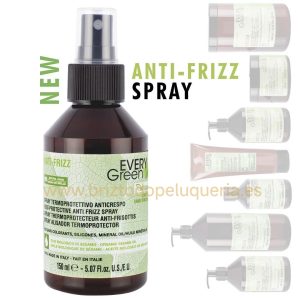 SPRAY ALISADOR TERMOPROTECTOR ANTIFRIZZ SIN ACLARADO EVERYGREEN serum glaze 150ML