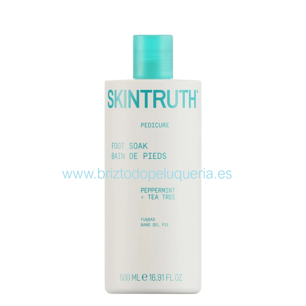 JABÓN para PIES con Árbol del Te y Hierbabuena 500ml Pedicure Foot Soak SKINTRUTH - Imagen 2