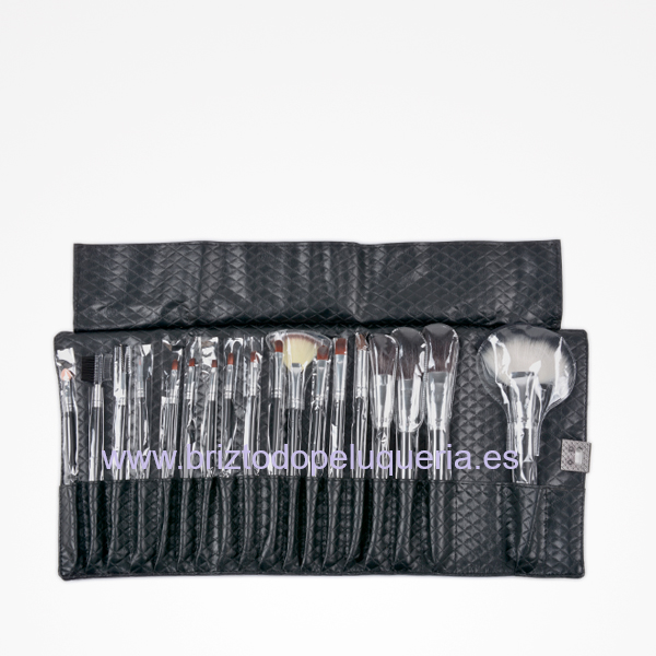 Manta 18 pinceles de maquillaje