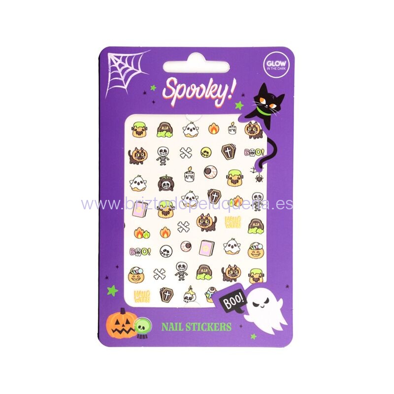 Pegatinas autoadhesivas decoracion uñas Spooky Halloween Puckator - Imagen 5