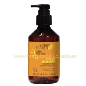 MASCARILLA AFTER SUN PARA PROTECCION DEL CABELLO despues del sol, cloro, sal y calor sun hair care EVERYGREEN