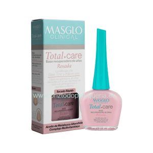 BASE RECUPERADORA de UÑAS Total Care 13,5ml MASGLO - Rosado