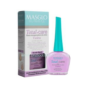 BASE RECUPERADORA de UÑAS Total Care 13,5ml MASGLO - Violeta