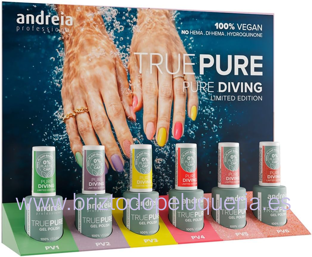 Esmalte semipermanente PURE DIVING ANDREIA PV1, PV2, PV3, PV4, PV5 y PV6 - Imagen 3
